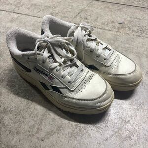 Reebok Classic White and Black Sneakers